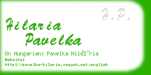 hilaria pavelka business card